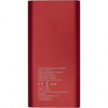 Logotrade firmakingitused pilt: Juice 8000mAh juhtmevaba toitepank