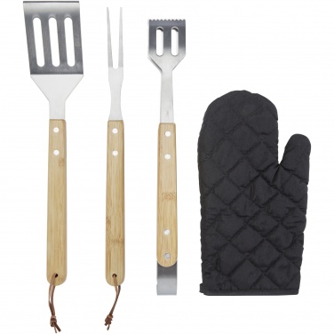 Logotrade firmakingid pilt: Gril 3-osaline BBQ tööriistade komplekt ja kinnas 