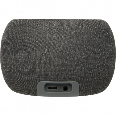 Logo trade reklaamkingituse pilt: Ecofiber bambusest/RPET Bluetooth® kõlar ja juhtmevaba laadimisalus