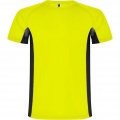 Shanghai lühikeste varrukatega laste spordisärk, Fluor Kollane / Täismust