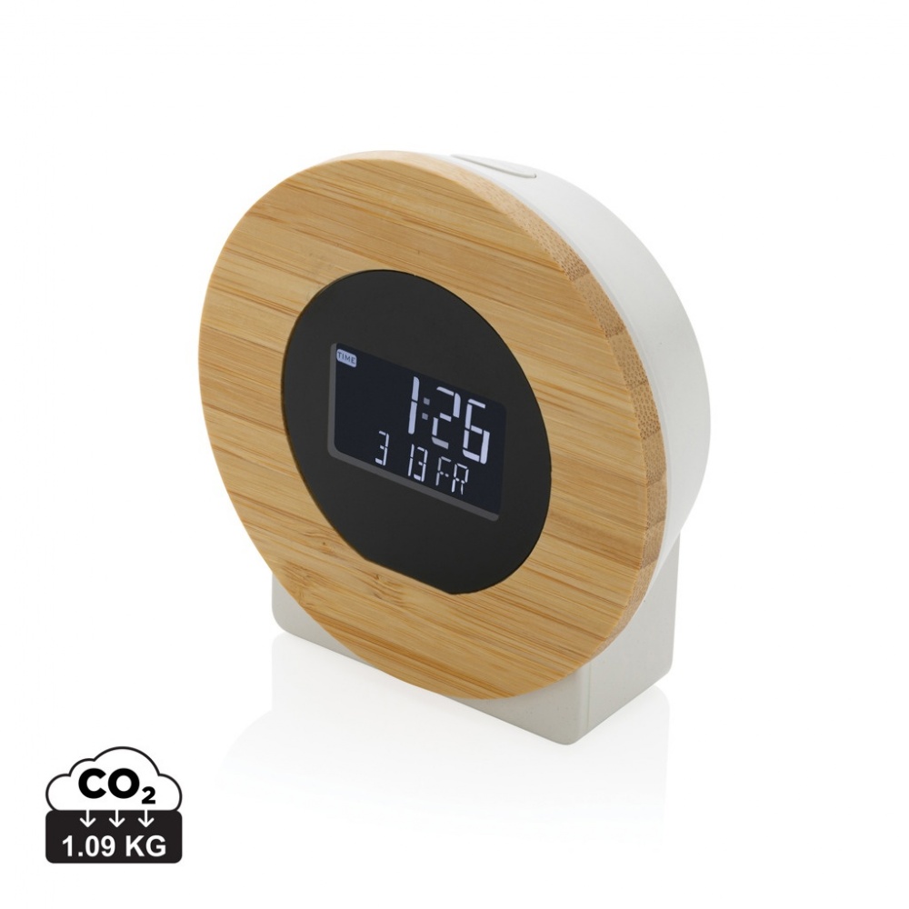 Logotrade reklaamtooted pilt: Utah RCS rplastist ja bambusest LCD lauakell
