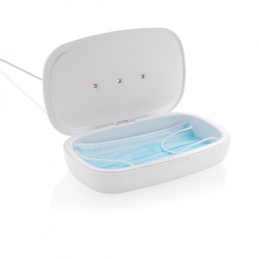Logotrade reklaamtoote foto: UV-C steriliseerimiskarp 5 W juhtmevaba laadijaga