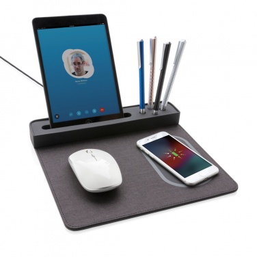 Logotrade ärikingi foto: Air hiirematt 5W juhtmevaba laadimise ja USB-ga