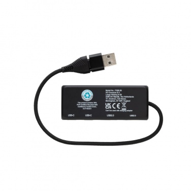 Logotrade firmakingituse foto: Link RCS-i taaskasutatud plastist ja bambusest kahe sisendiga USB-jaotur