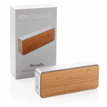 Logotrade reklaamtooted pilt: Nevada Bamboo 3W juhtmevaba kõlar