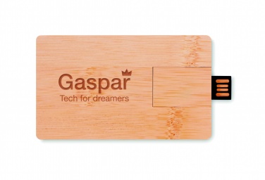 Logotrade firmakingi foto: 16 GB bambusest korpusega USB