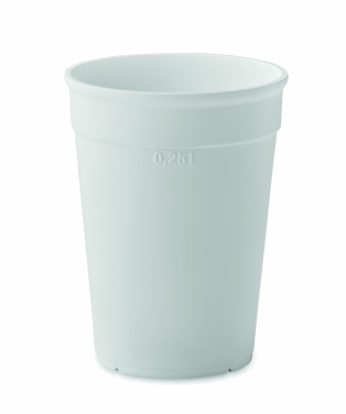 Logo trade ärikingituse pilt: Taaskasutatud plastikust tass, 250 ml