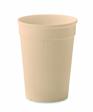 Logo trade reklaamkingituse pilt: Taaskasutatud plastikust tass, 250 ml