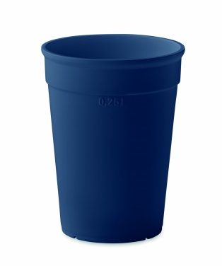 Logo trade reklaamtoote pilt: Taaskasutatud plastikust tass, 250 ml