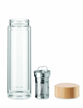 Logotrade reklaamkingid pilt: Kaheseinaline klaaspudel 400ml Berlin