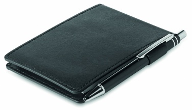 Logotrade ärikingitused pilt: A7 märkmik PU-kotis koos pliiatsiga