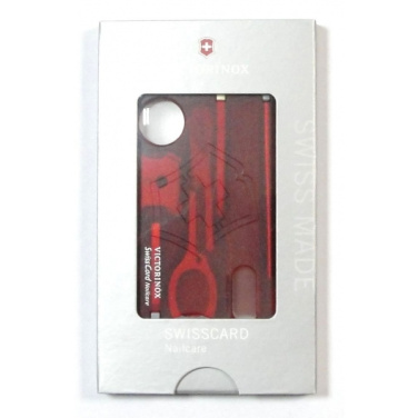 Logo trade reklaamkingituse pilt: Mitmeotstarbeline SwissCard küünehooldus Victorinox