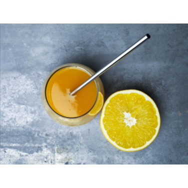 Logotrade meene foto: Korduvkasutatav ECO Straw Set roostevabast terasest joogikõrs