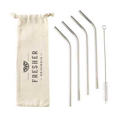 Logo trade meened foto: ECO RVS 4-osaline ECO Straw roostevabast terasest kõrred