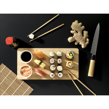 Logo trade reklaamtooted foto: Temaki Bamboo Sushi Tray kinkekomplekt