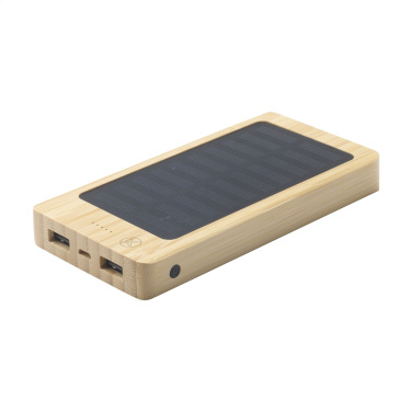 Logotrade reklaamtoote foto: Solar Powerbank 8000+ juhtmevaba laadija