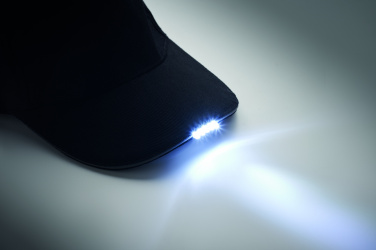 Logotrade meene foto: 5 paneeliga LED puuvillane müts 220gr/m²