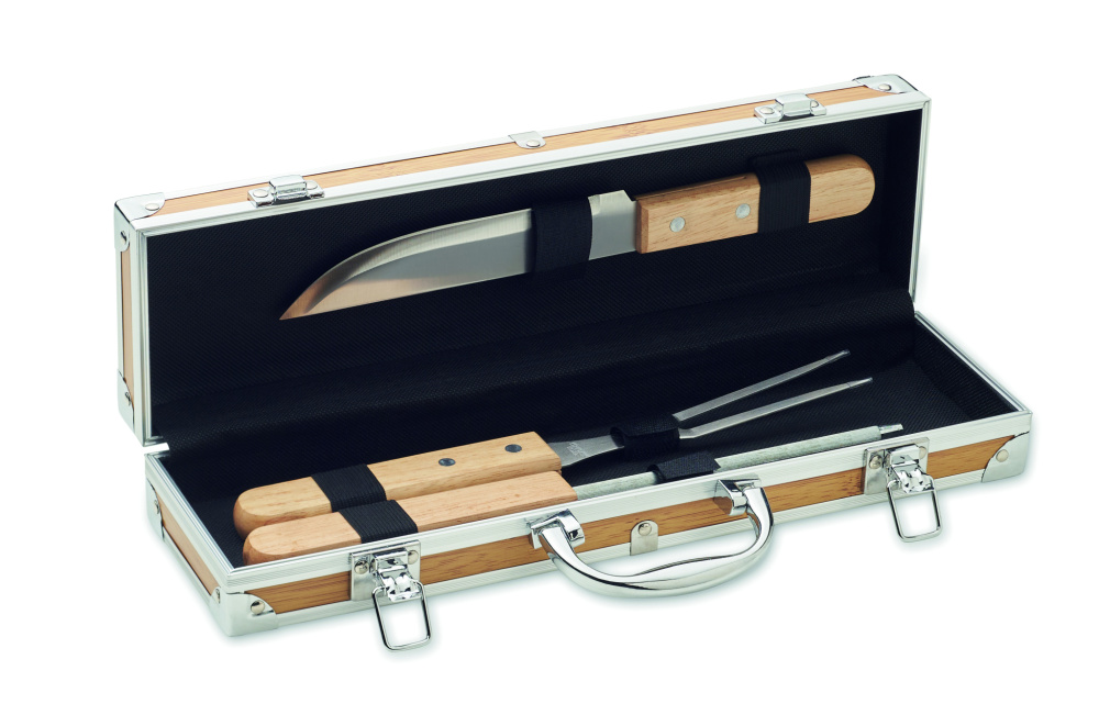 Logo trade reklaamkingituse pilt: TOOLDERA roostevabast terasest grillitööriistad