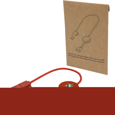 Logotrade ärikingid pilt: Citala 5-in-1 taaskasutatud plastist 30 cm kiirlaadimiskaabel