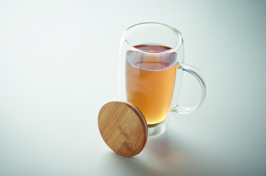 Logotrade reklaamkingi foto: Topeltseinaga klaasist kruus 450ml