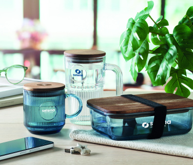 Logotrade meened pilt: Ribiline klaasist kruus 300ml VITRIO MUG