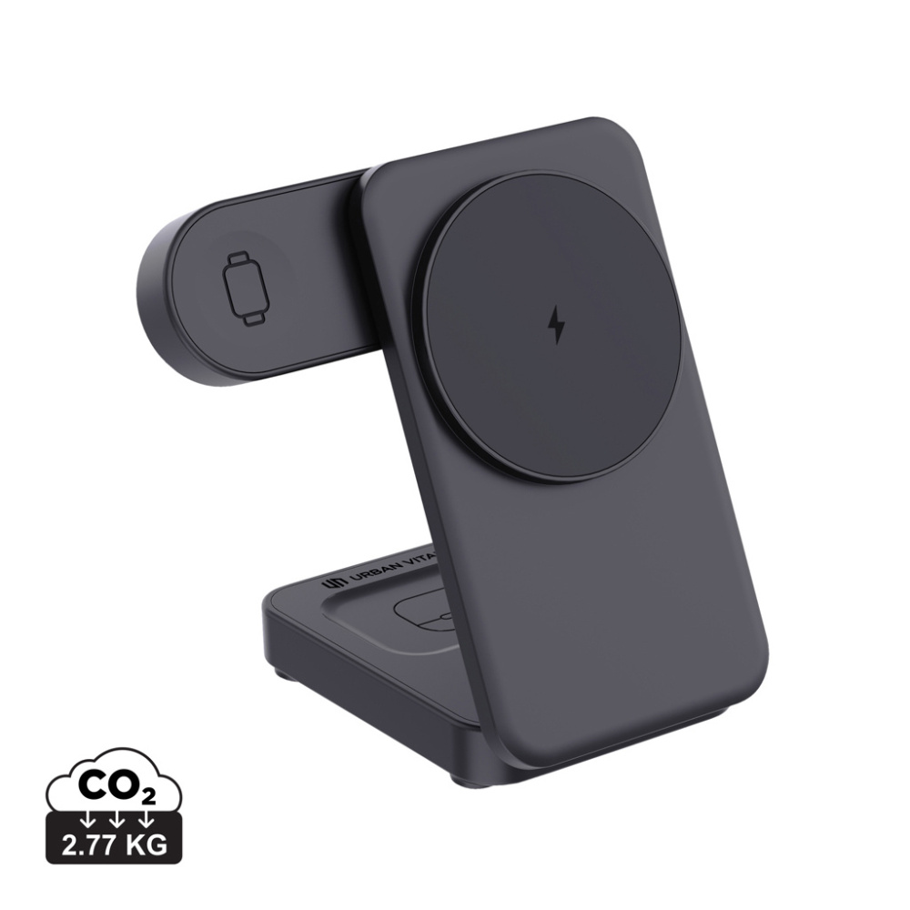 Logotrade ärikingitused pilt: Urban Vitamin Arcadia RCS plastikust 15W 3in1 magnetiline laadija