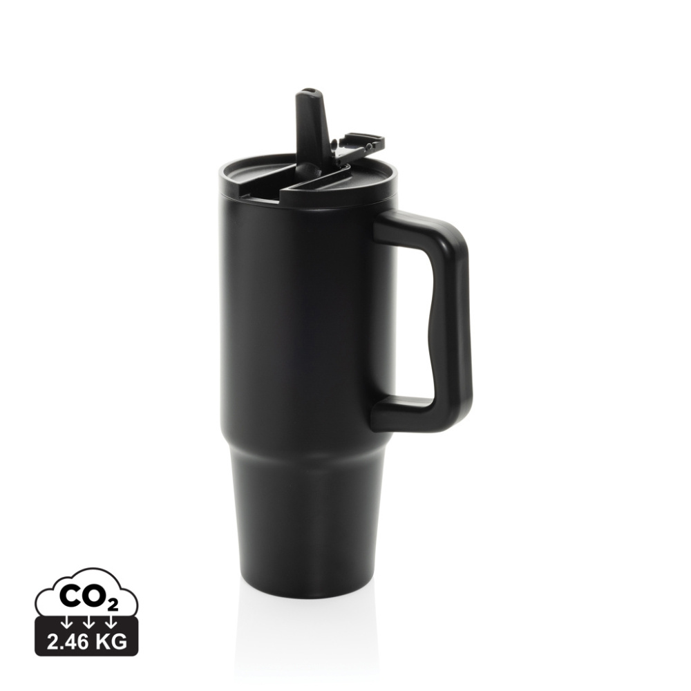 Logo trade ärikingi pilt: Embrace lekkekindel roostevabast terasest kruus 900ml