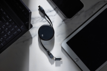 Logotrade ärikingid pilt: Terra RCS alumiiniumist sissetõmmatav 240W 2-in-1 kaabel