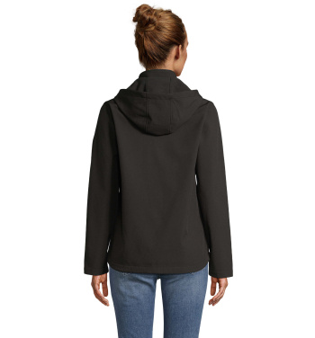 Logo trade ärikingi pilt: RACE naiste kapuutsiga softshell