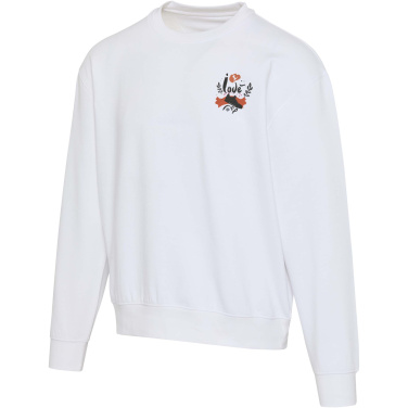 Logo trade ärikingituse pilt: Boris 280 g/m2 unisex OCS orgaaniline ülisuur ümara kaelusega kampsun