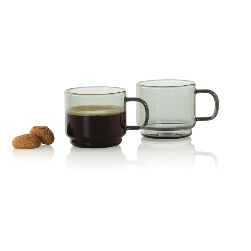 Logotrade reklaamtoote foto: AdHoc Impact espressotassid 70ml, 2 tk komplekt