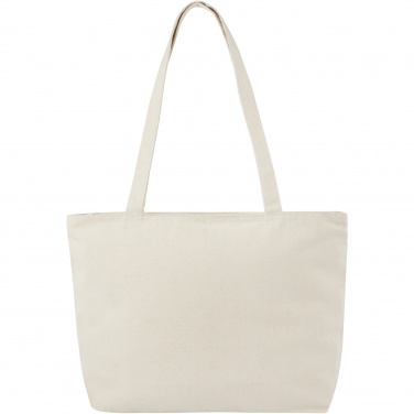 Logo trade mainoslahjat tuotekuva: Ningbo vetuketjullinen kauppakassi, 320 g/m² 15L