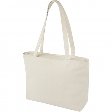 Logotrade mainostuote tuotekuva: Ningbo vetuketjullinen kauppakassi, 320 g/m² 15L