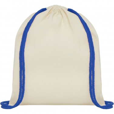 Logotrade liikelahjat kuva: Oregon-reppu kiristysnyörillä ja värikkäillä naruilla, 100 g/m² 5L
