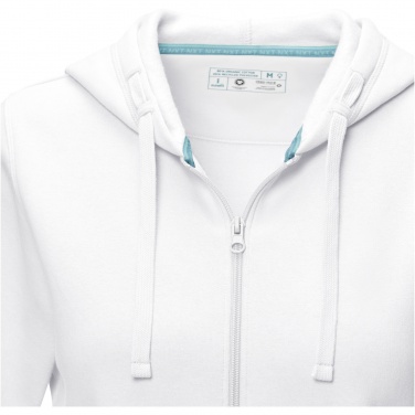 Logo trade liikelahjat tuotekuva: Ruby women’s organic recycled full zip hoodie