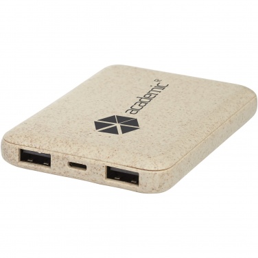 Logo trade mainoslahjat ja liikelahjat kuva: Asama-varavirtalähde, 5 000 mAh, vehnänolkea