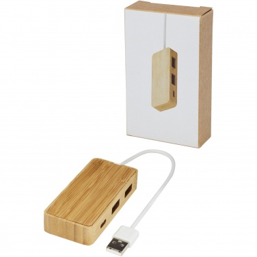 Logotrade mainoslahja tuotekuva: Tapas USB-hubi bambusta