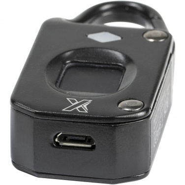 Logotrade mainoslahja ja liikelahja kuva: SCX.design T10 -riippulukko, sormenjälkilukitus, valaistuva