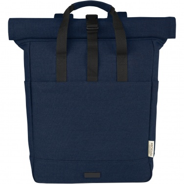 Logotrade mainoslahja ja liikelahja kuva: Joey 15” GRS-kierrätetystä kankaasta valmistettu rullattava reppu kannettavalle tietokoneelle 15 l