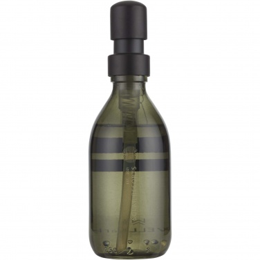 Logo trade mainoslahja ja liikelahja tuotekuva: Wellmark Discovery 200 ml:n käsisaippua-annostelija ja 150 g tuoksukynttiläsetti – tumman meripihkan tuoksu