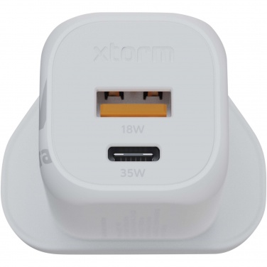 Logotrade liikelahjat kuva: Xtorm XEC035 GaN² Ultra 35 W seinälaturi – Iso-Britannian pistoke