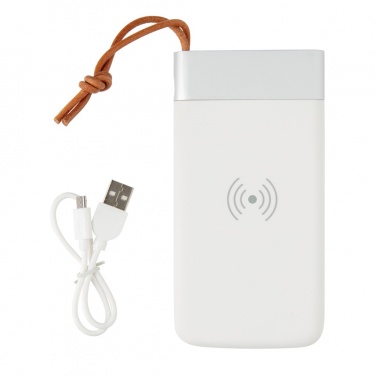 Logo trade liikelahja kuva: Aria 8000 mAh 5 W:n langaton varavirtalähde