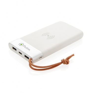 Logo trade liikelahjat mainoslahjat kuva: Aria 8000 mAh 5 W:n langaton varavirtalähde