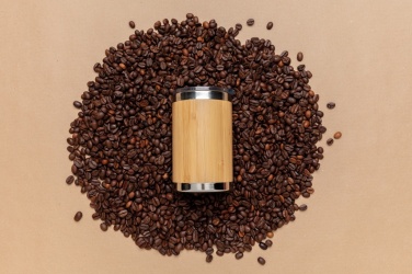 Logotrade mainoslahjat ja liikelahjat tuotekuva: Coffee to go -bambutermosmuki