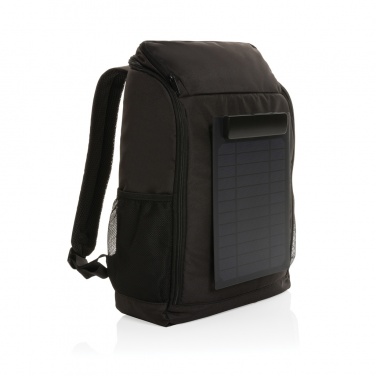 Logotrade liikelahja tuotekuva: Pedro AWARE™ RPET deluxe reppu 5W aurinkopaneelilla