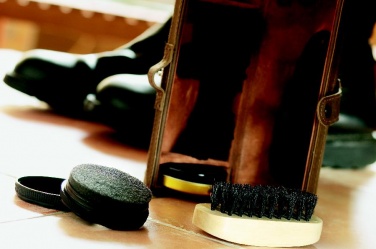Logo trade liikelahja mainoslahja tuotekuva: Kengänkiillotussetti