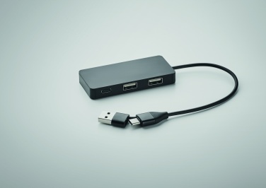 Logotrade liikelahjat kuva: 3 portin USB-keskitin