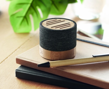 Logo trade liikelahjat tuotekuva: Bambu RPET langaton kaiutin