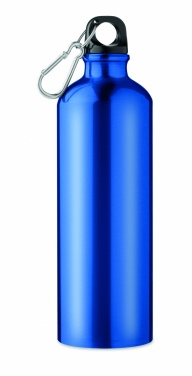 Logo trade liikelahja kuva: Yksiseinäinen 750 ml alumiinipullo karabiinilla mukautettavalla painatuksella