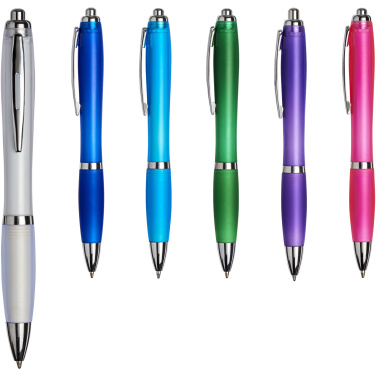 Logotrade mainoslahja ja liikelahja kuva: Curvy ballpoint pen with frosted barrel and grip